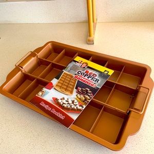 Red Copper Brownie Bonanza Pan